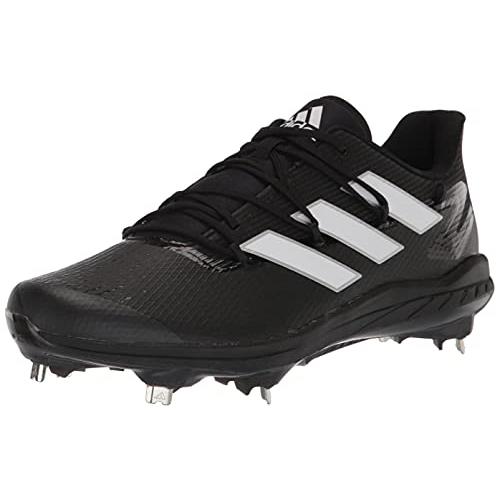 Adidas Men`s Afterburner 8 Baseball Shoes Black/White/White