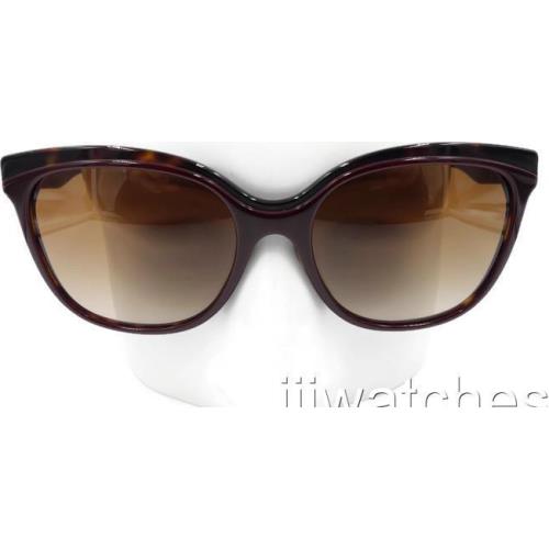 Burberry Cat Eye Bordeaux Havana Gradient Sunglasses BE4270 373013 55