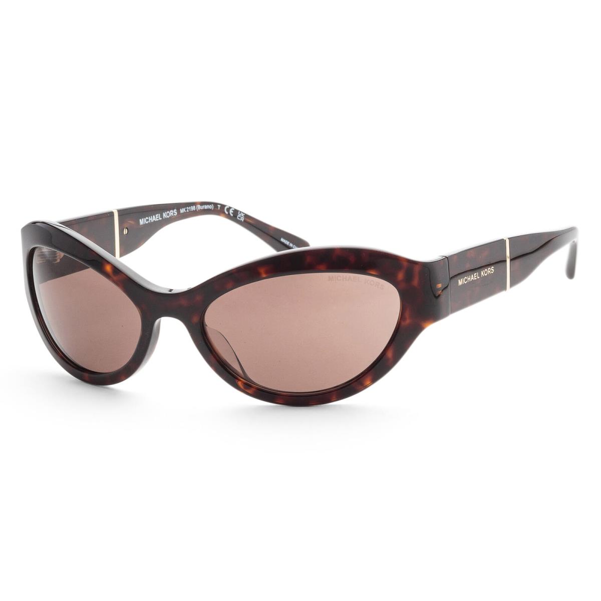 Michael Kors Women`s Burano 59mm Dark Tortoise Sunglasses MK2198-300673-59