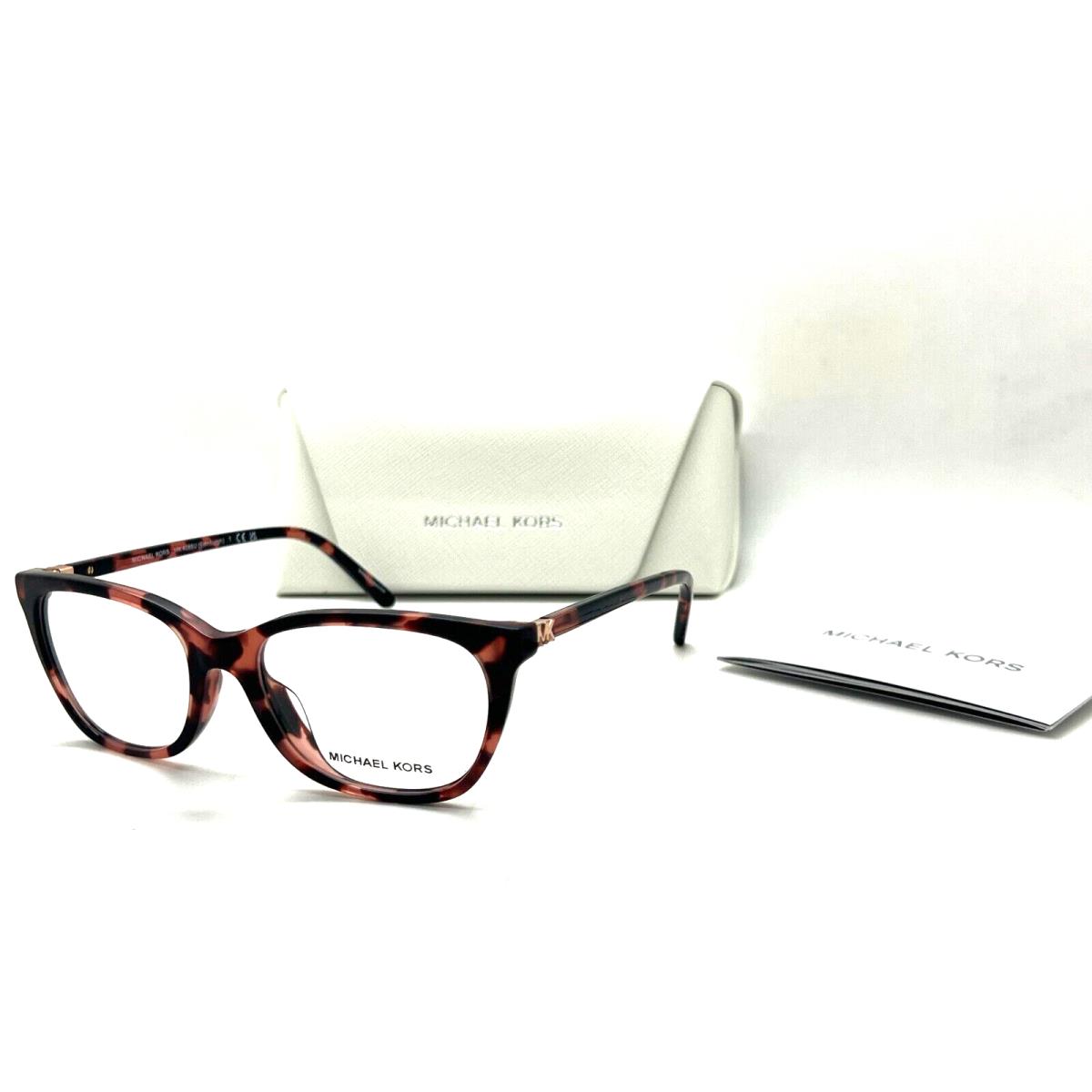 Michael MK 4085U(EDINBURGH) 3009 Kors MK 4085U Edinburgh 3009 Pink Tortoise 52-17-140MM Eyeglasses Frame