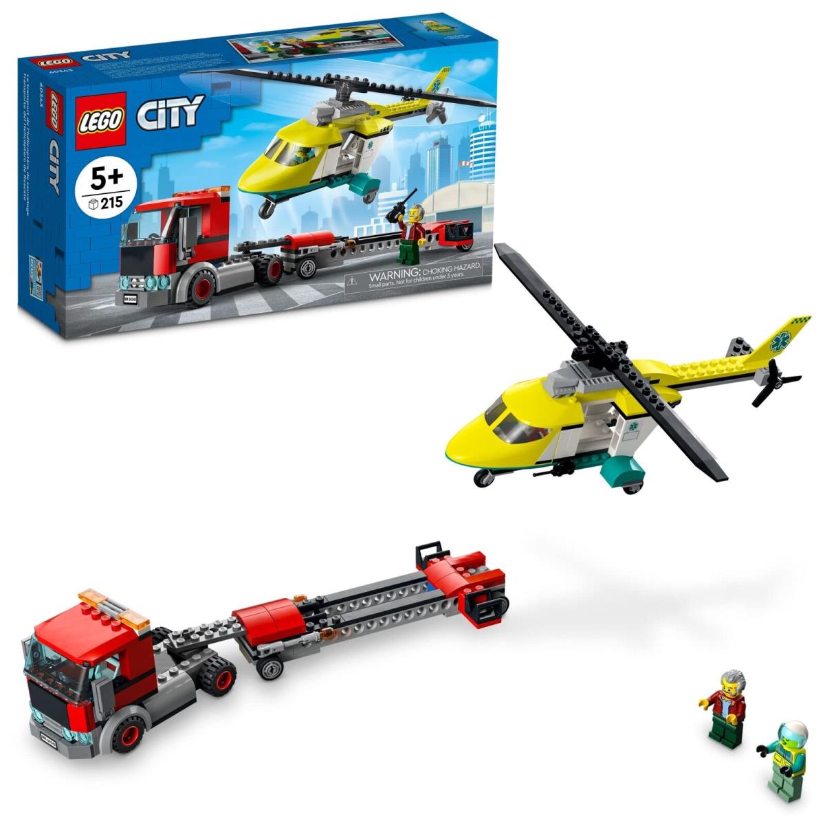 Lego City Rescue Helicopter Transport 60343