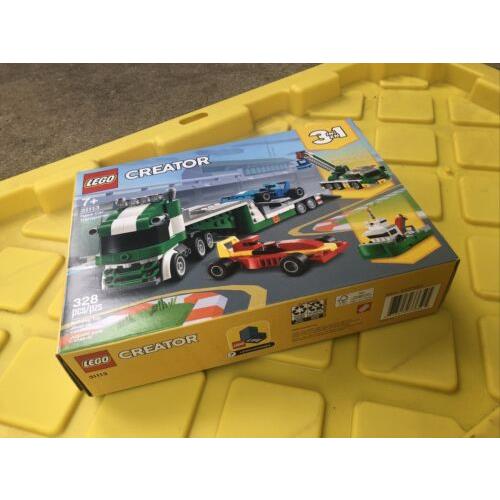 Lego 31113 Creator 3in1 Race Car Transporter Building Kit with Box