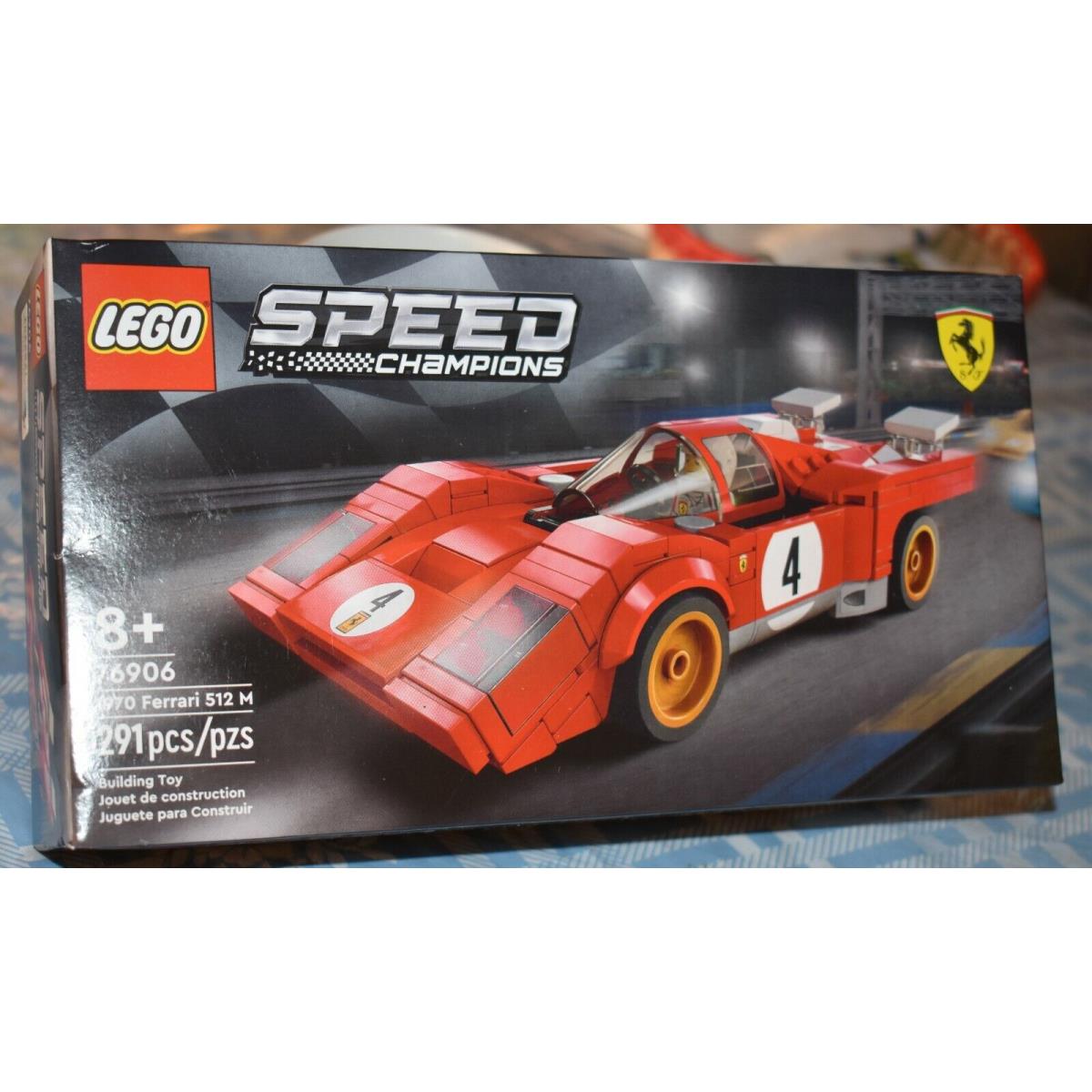 Lego Speed Champions 1970 Ferrari 512 M 291 Pcs