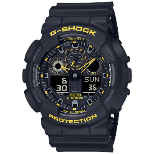 G-shock GA100 Ana-digi Black Yellow