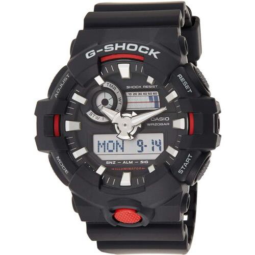 Casio G-shock Black Dial Strap Men`s Multifunction Digital Watch GA700-1ADR