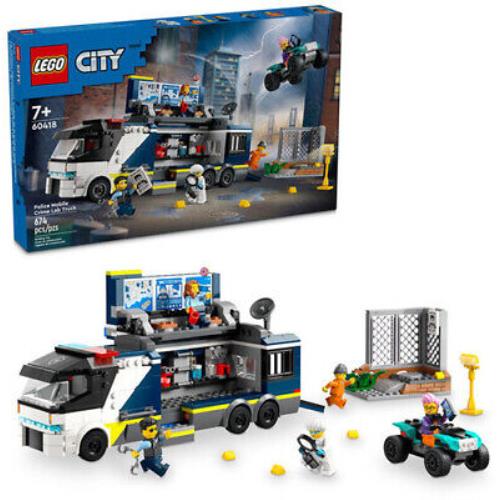 Lego City Police Mobile Crime Lab Truck 60418 Toy Brick