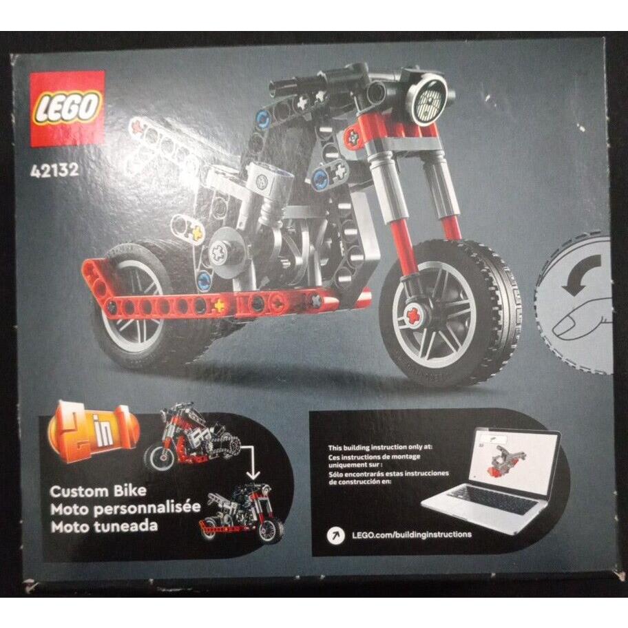 Lego Technic 42132 Motorcycle Building Kit 163 Pieces