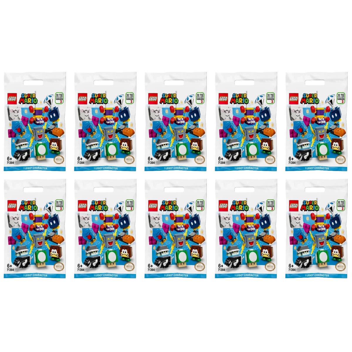 Complete Set of 10 Lego Super Mario Series 3 Characters 71394 2021