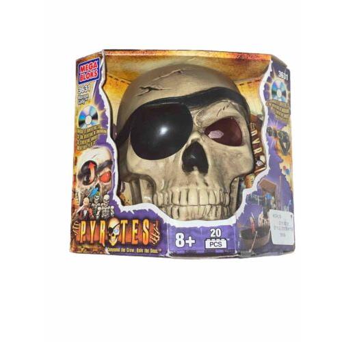 Mega Bloks Pyrates Pirates 3631 Maroon Gally Skull Set