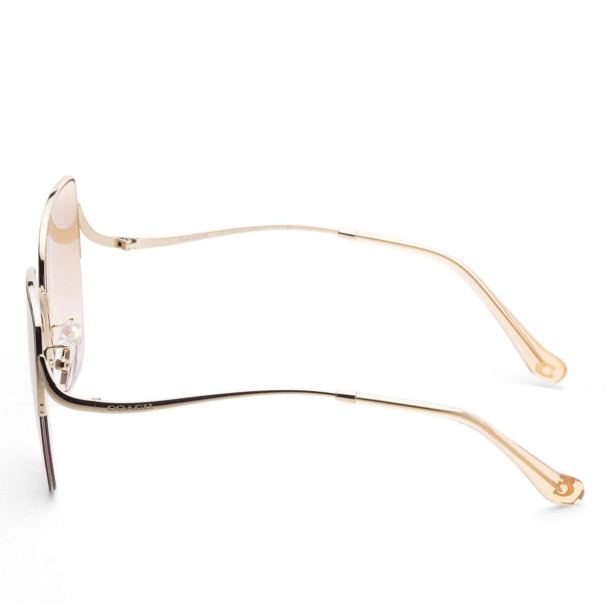 Coach Women`s 60mm Shiny Light Gold Sunglasses HC7156D-90052D-60