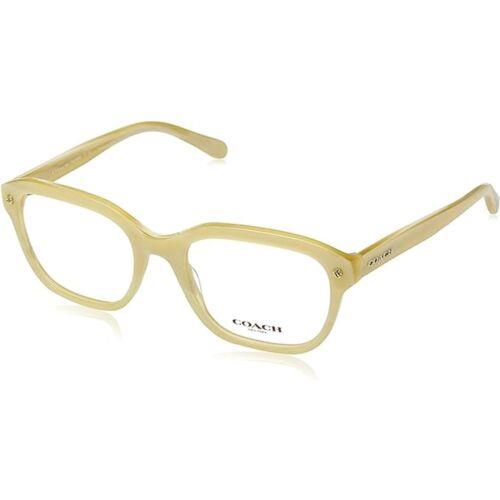 Coach Women`s Eyeglasses Ivory Horn Plastic Square Frame Coach 0HC6094 5423