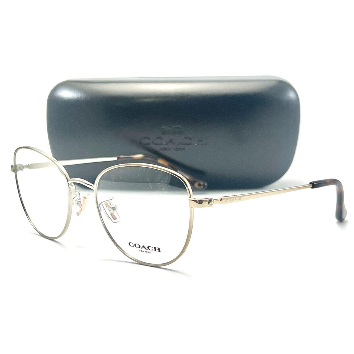 Coach HC5137 9005 Shiny Light Gold Eyeglasses 53-18 140 W/case