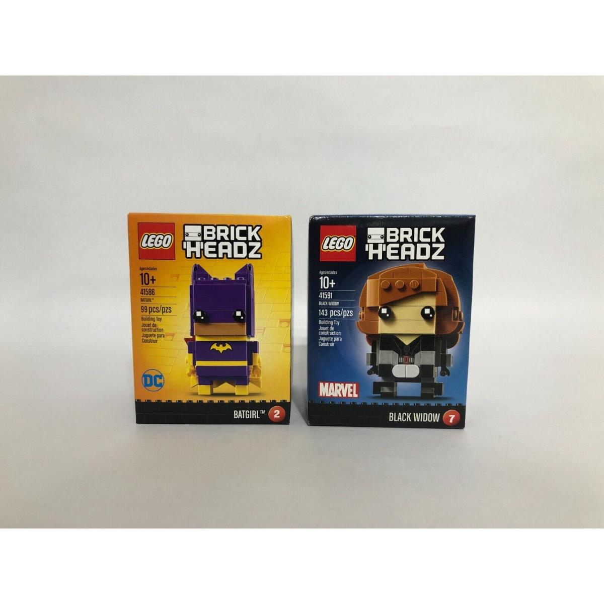 Lego Brickheadz 41586 Batgirl and 41591 Black Widow - - - Retired