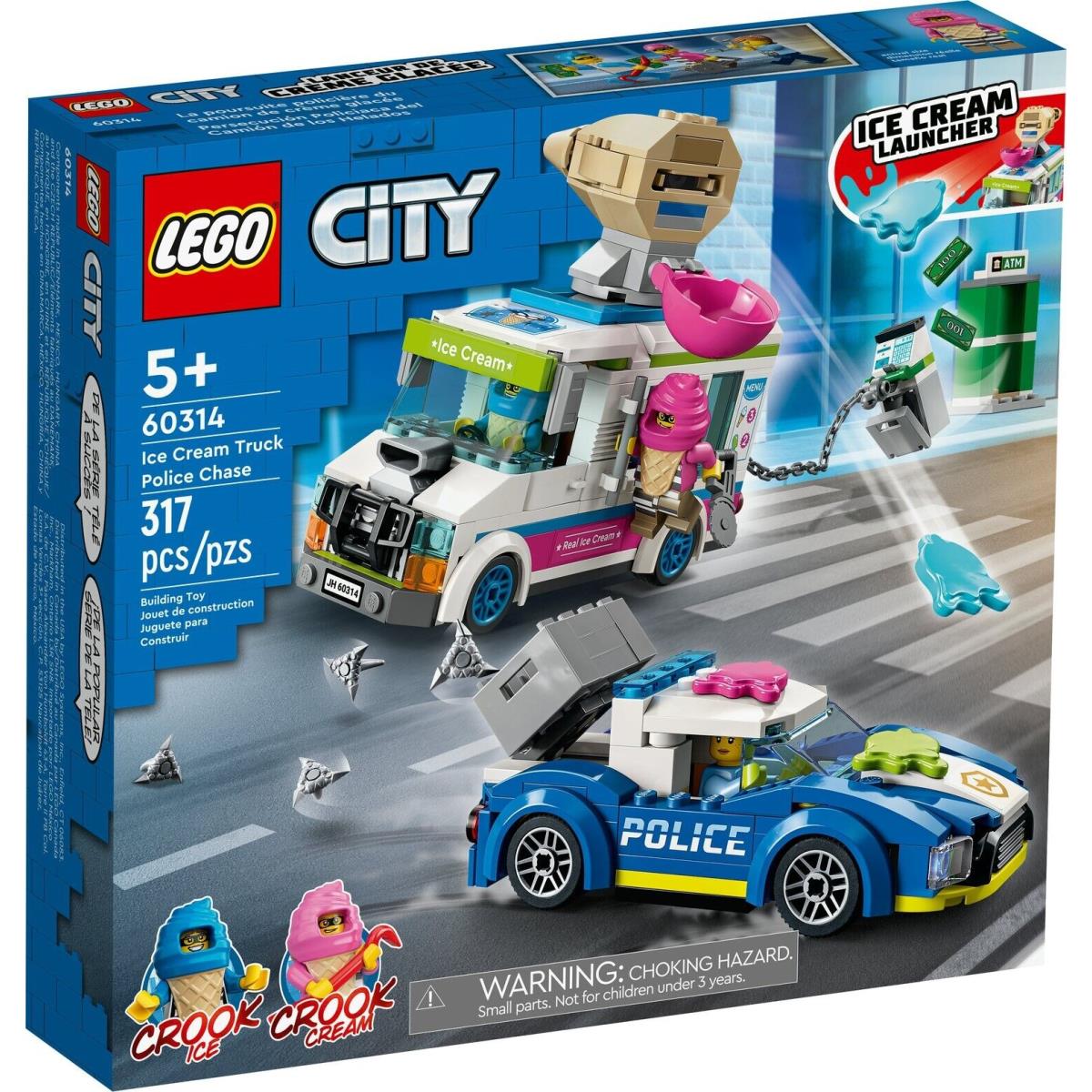 Lego City Ice Cream Truck Police Chase 60314 See Description