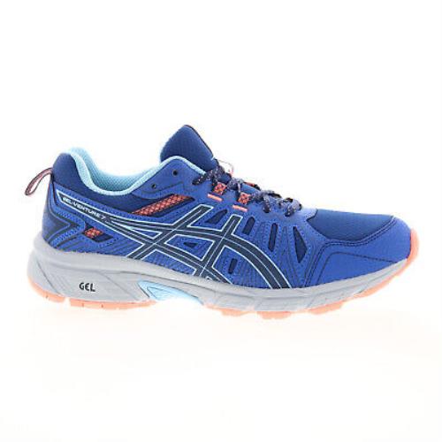 Asics Gel-venture 7 1012A476-400 Womens Blue Canvas Athletic Running Shoes - Blue
