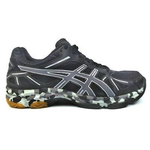 Asics Women`s Cross Training Shoes Round Toe Lace Up Flashpoint Black Silver - Black / Silver