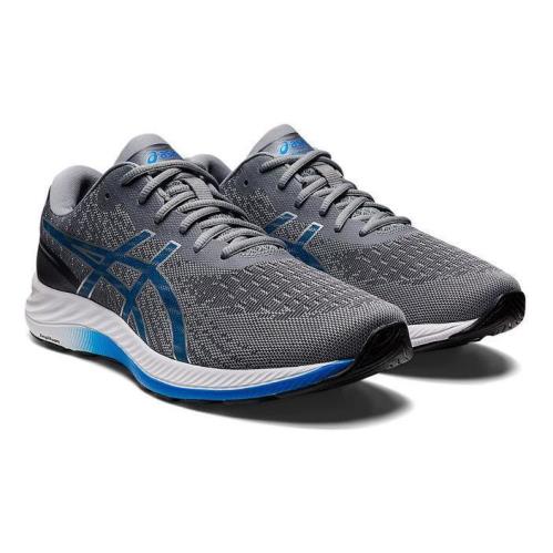 Asics Men`s Lightweight Cushioned Breathable Running Sneakers Med X Wide Gray
