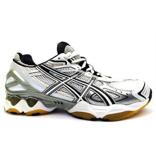 Asics Women`s Volleyball Shoes Gel Volleycross 3 White Black Silver