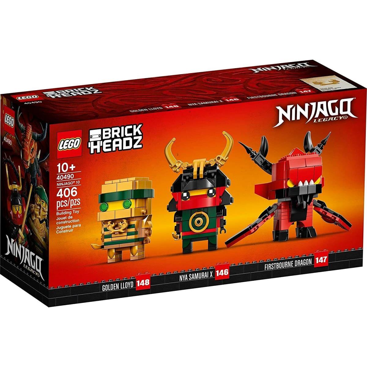 Lego Brickheadz Exclusive 40490: Ninjago 10th Anniversary - 406 Pcs Lloyd