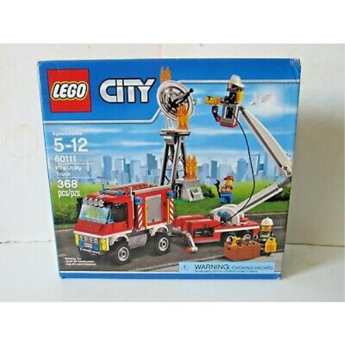 Lego City Fire Utility Truck 60111 2016 368 Pcs