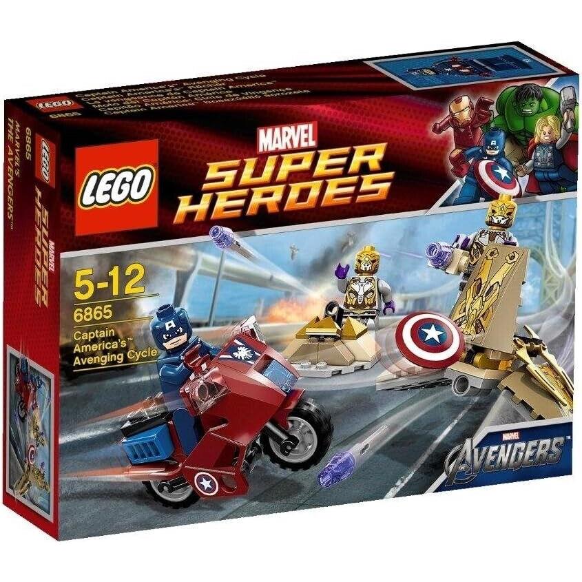 Lego Captain America`s Avenging Cycle 6865 Super Heroes Minifigure Building Set