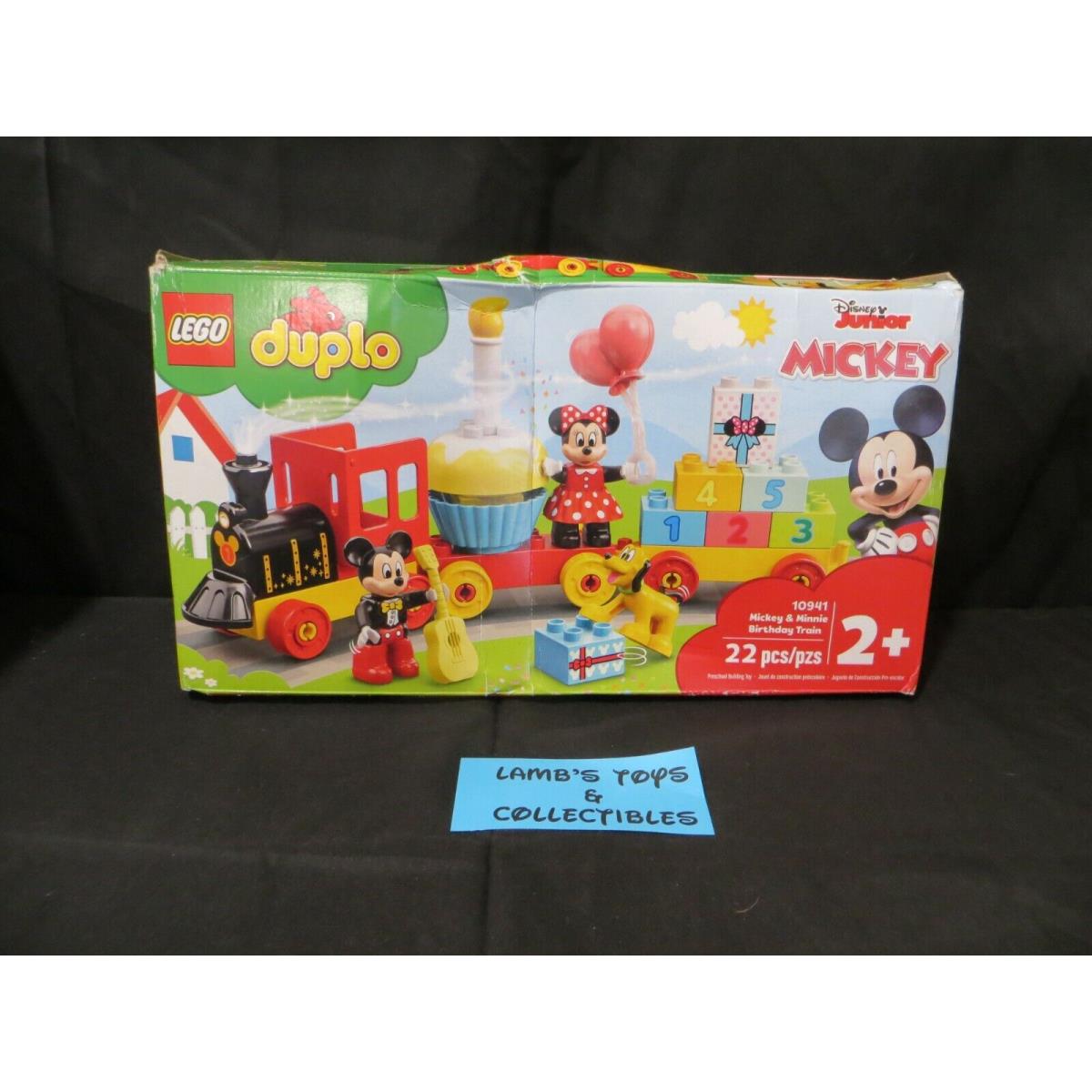 Lego Duplo Disney Junior Mickey Minnie Birthday Train 10941 Playset 22pcs