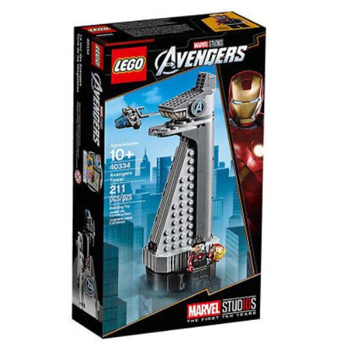 Lego Marvel Super Heroes Avengers Tower with Iron Man Figure 40334 - 211 Pcs