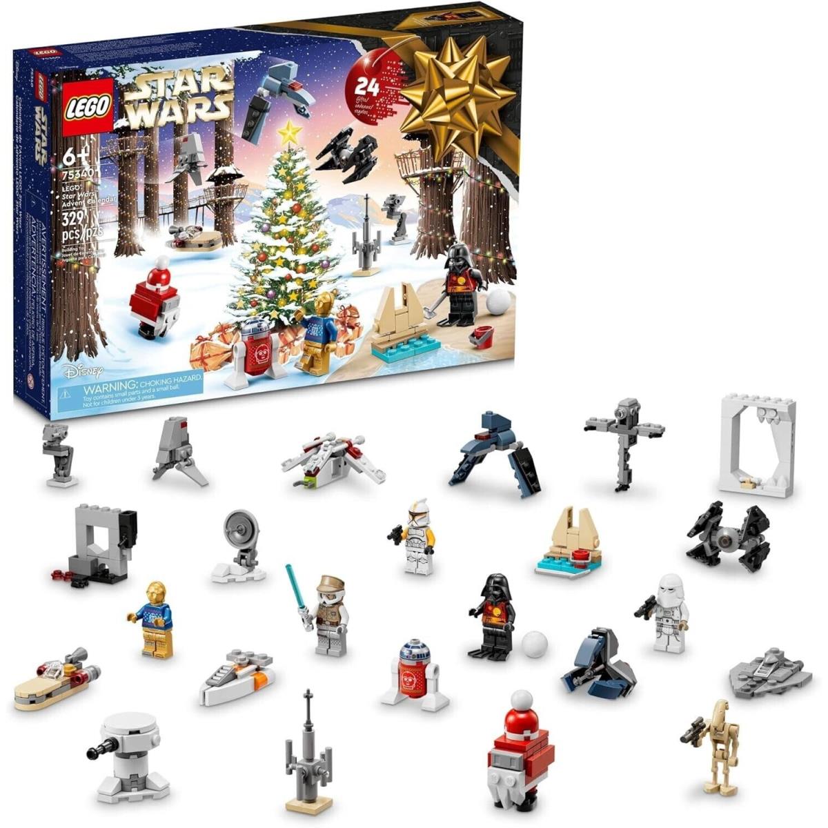 Lego Star Wars: Advent Calendar 2022 - 329 Piece Building Kit Lego 75340