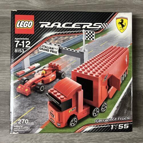2008 Lego Racers 8153 Ferrari F1 Truck Grand Prix 1:55 Box Rare