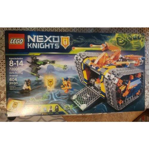 Lego 72006 Nexo Knights Axl`s Rolling Arsenal Castle 604 Pieces Factory Seal