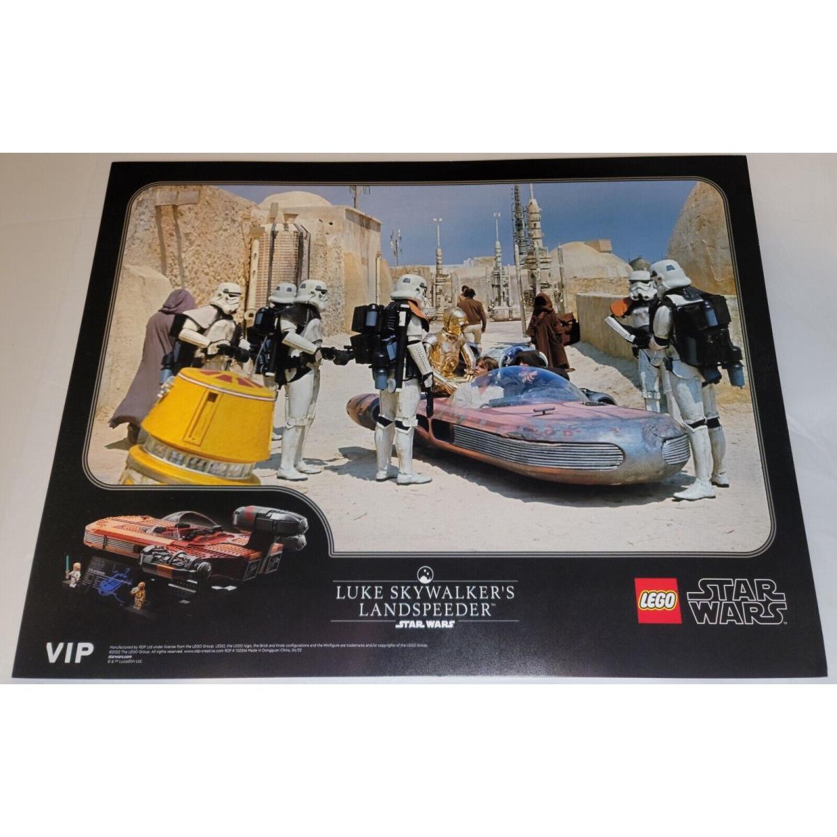 Lego Vip Luke Skywalker`s Landspeeder Limited Edition Print Star Wars Poster