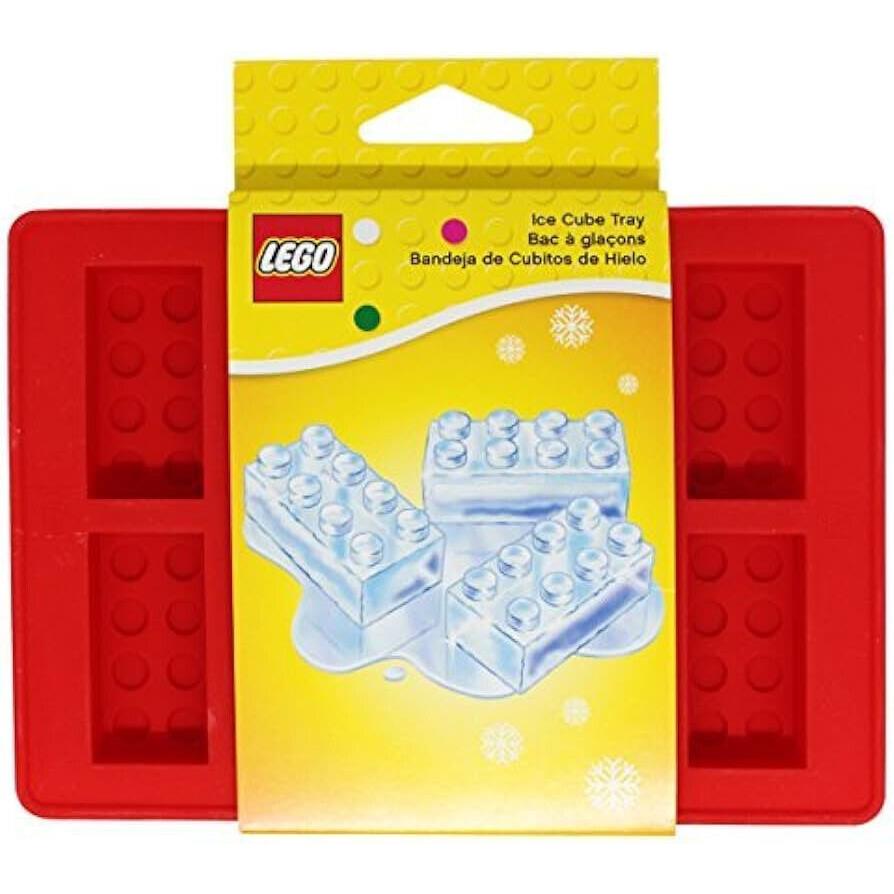 Lego 852768 Red Ice Cube Tray Silicone Mold 10 2x4 Stud Bricks Item 6121920 - Red