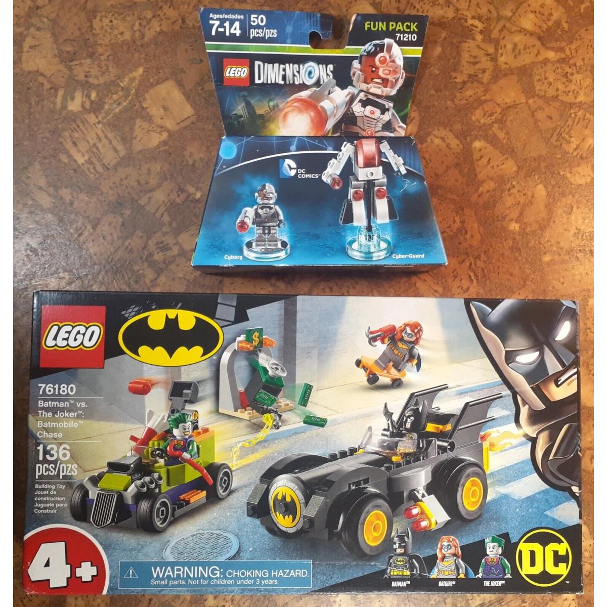 Lego DC Batman Vs. The Joker Batmobile 76180 Dimensions Fun Pack 71210 Cyborg
