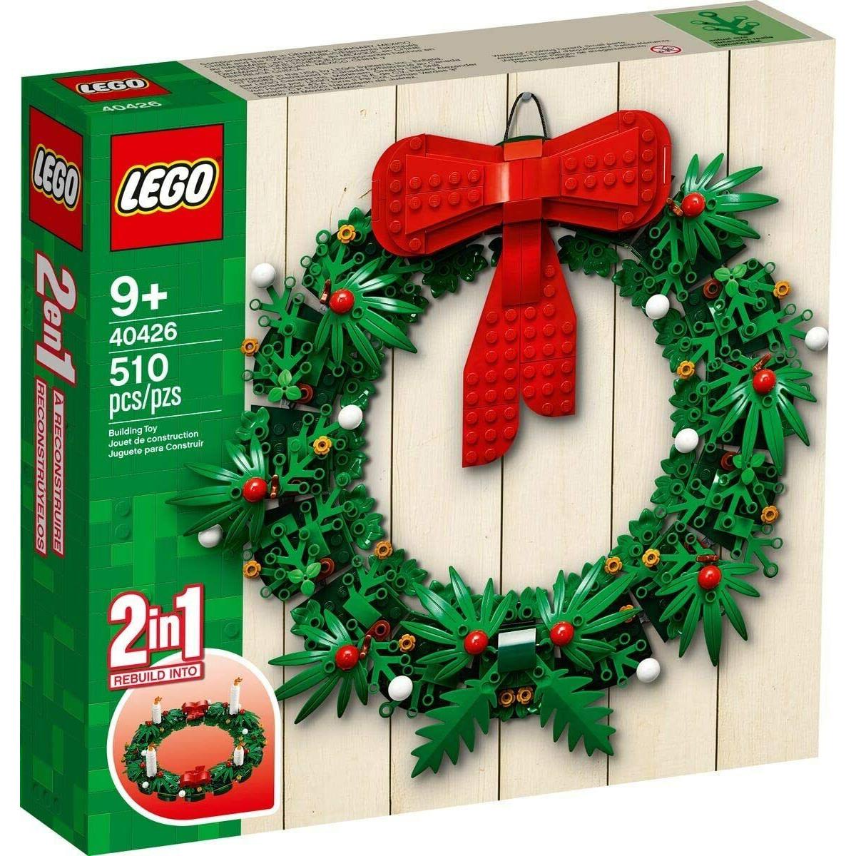 Lego Iconic Christmas 2-in-1 Wreath with Big Red Bow