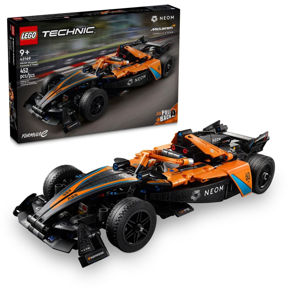 Lego Technic Neom Mclaren Formula E Race Car Toy Model Pull Back Car Toy