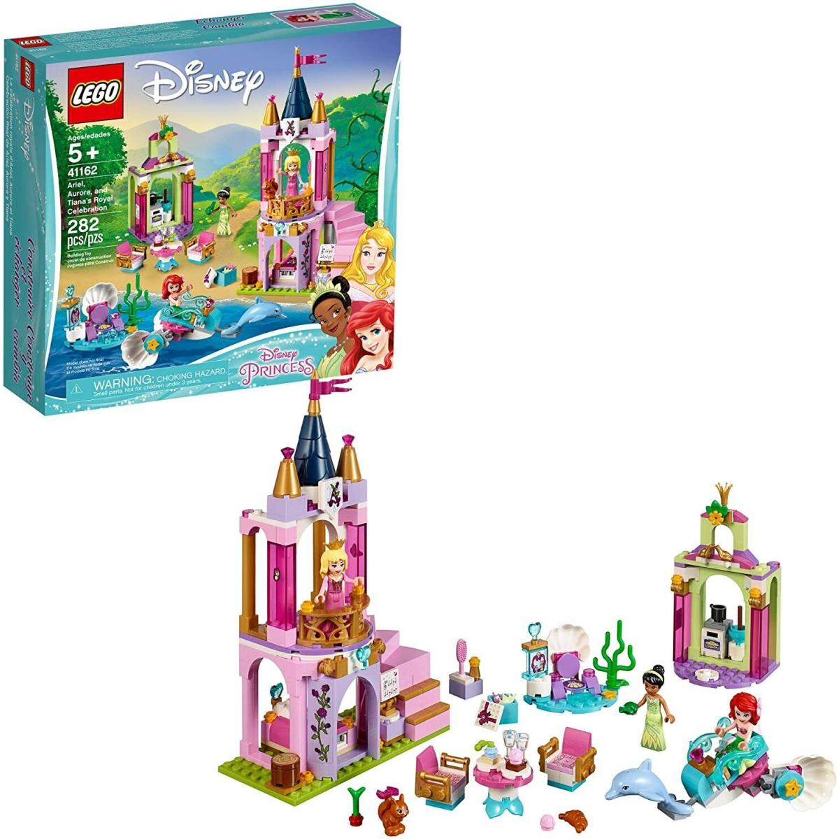 Lego Disney Aurora Ariel and Tiana s Royal Celebration 41162 Building