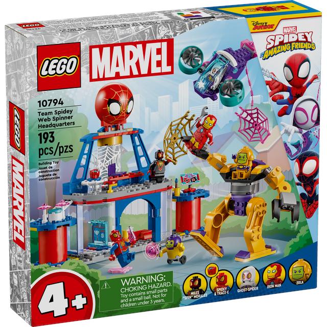 Lego Marvel Team Spidey Web Spinner Headquarters 10794 Building Toy Set Gift