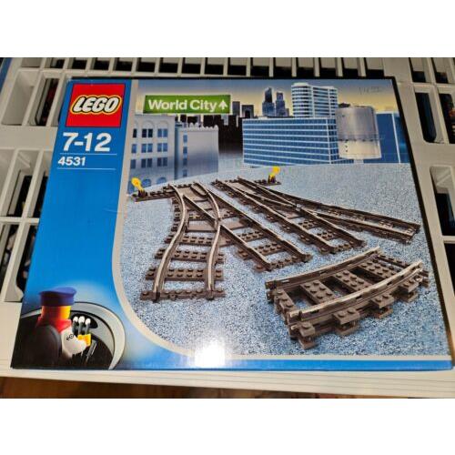 Lego World City 4531 Trains: Manual Points with Track Switch Tracks
