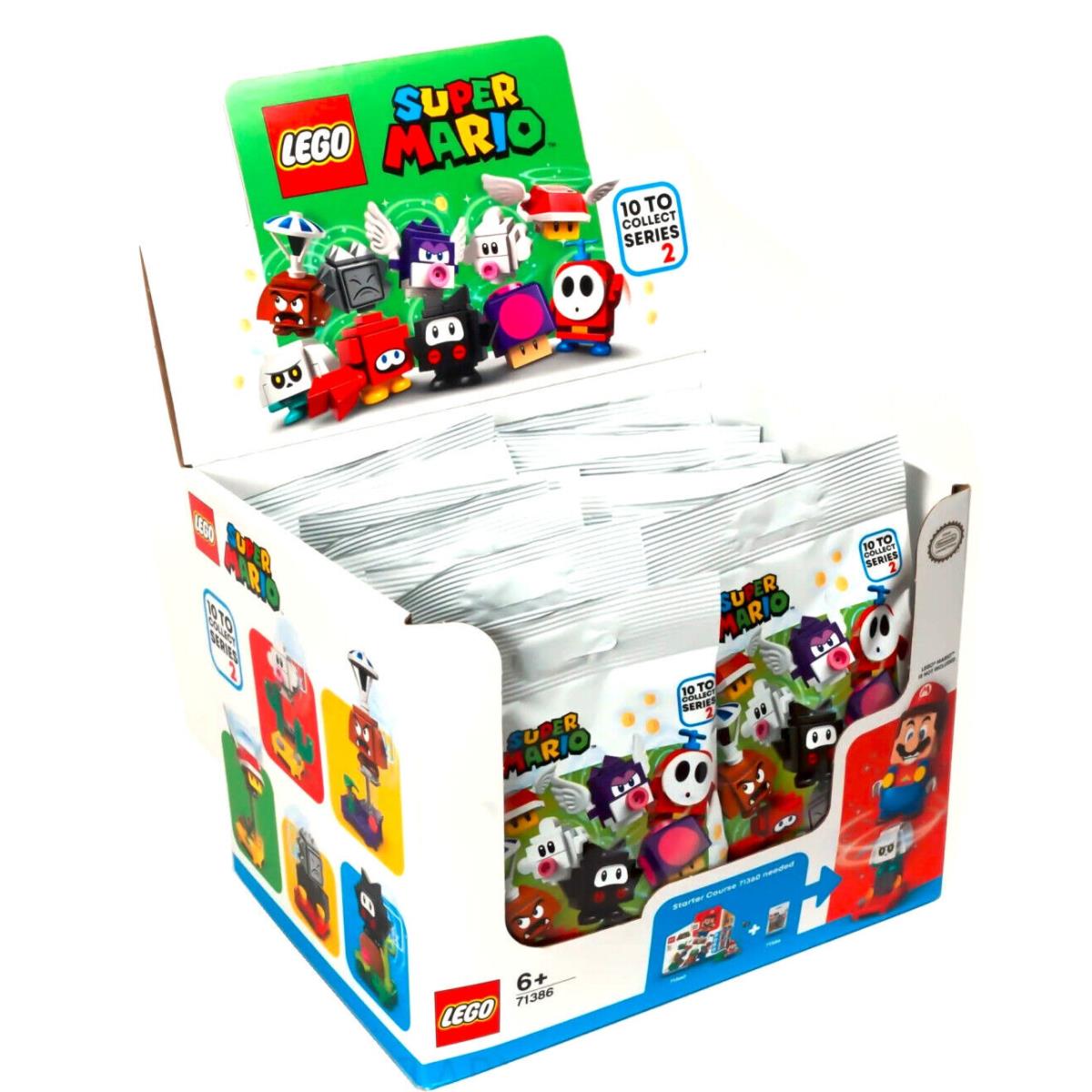 Lego 71386 Series 2 Super Mario Character Case Box of 20 Packs Nintendo