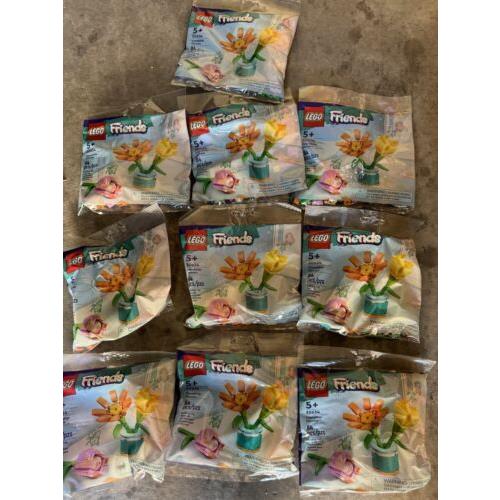 10x Lego 30634 Friendship Flowers 84 Pc Polybags Easter