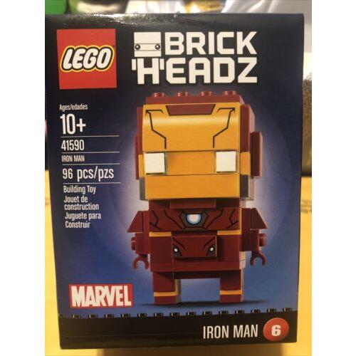 Lego Brickheadz Iron Man 41590 Building Kit Wear Box