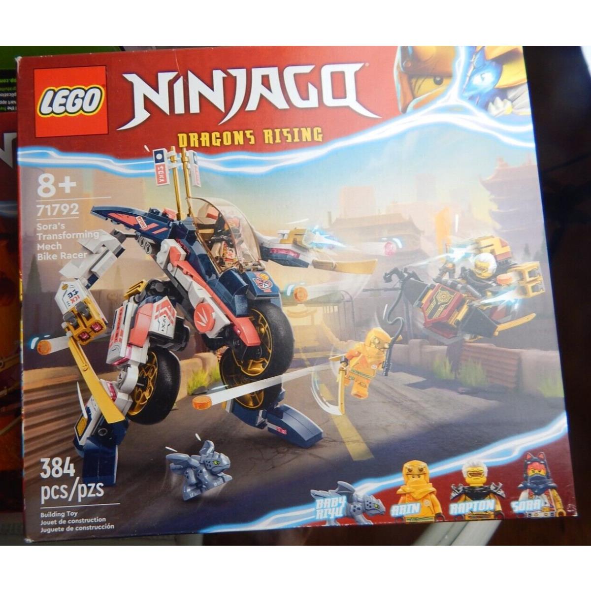 Lego Ninjago Sora s Transforming Mech Bike Racer 71792 Building Toy Set