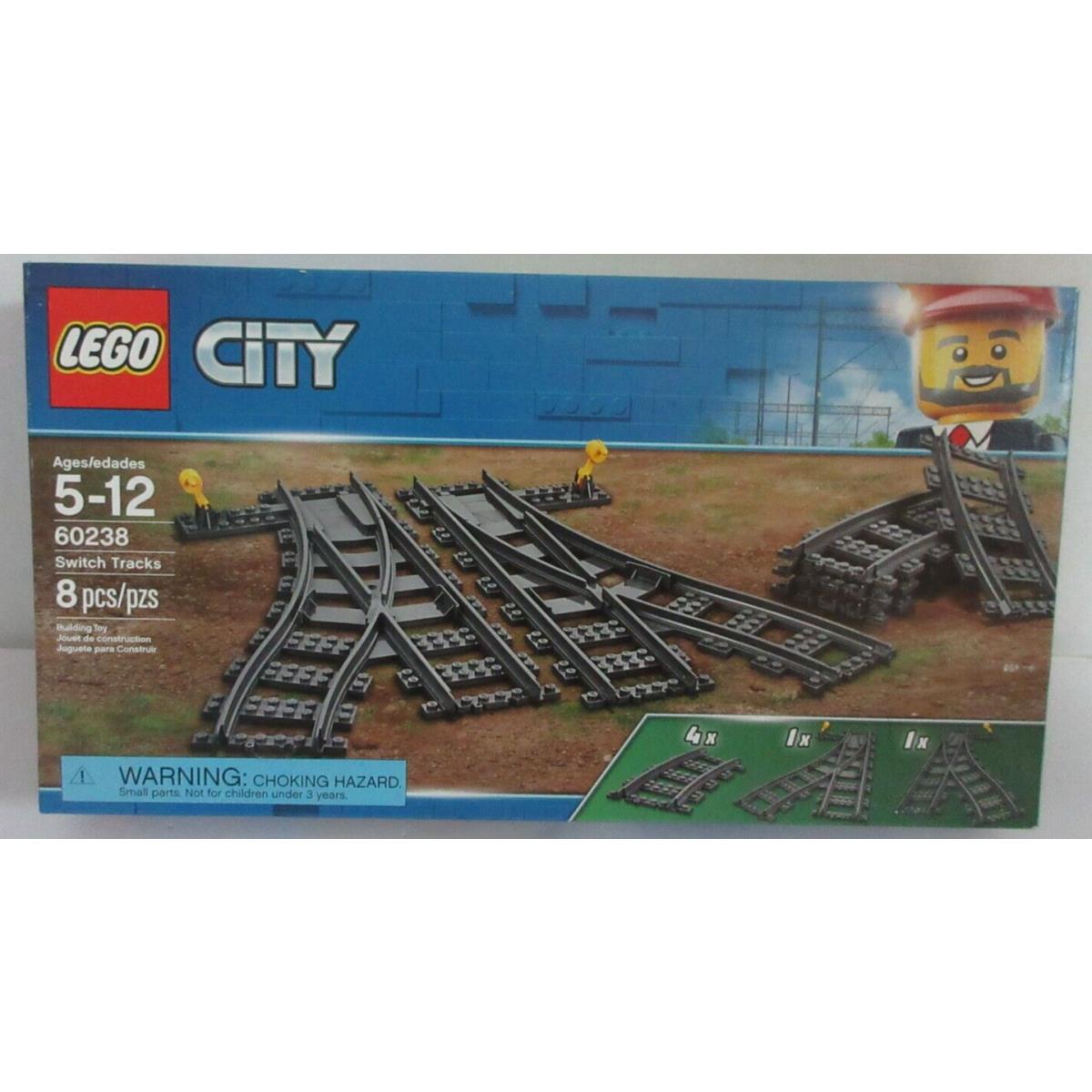 Lego City Cross Tracks Set 60238 Toy Blocks Train Gift Boys Girls 5-12