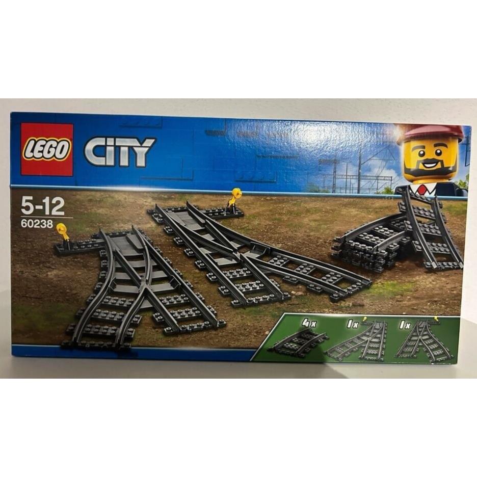 Lego City Switch Tracks 60238 Toy Building Kit 8 Pcs