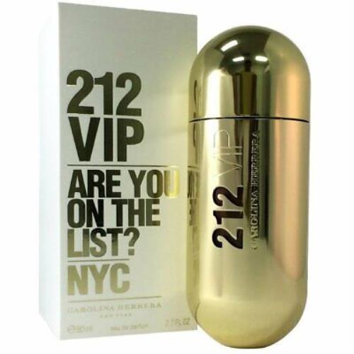 212 Vip by Carolina Herrera Perfume For Her Edp 2.7 oz