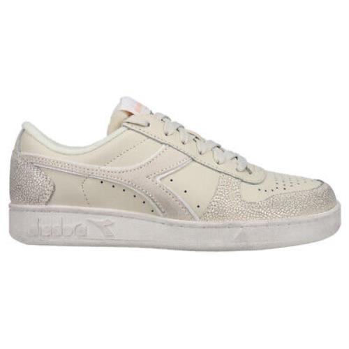 Diadora Magic Basket Low Icona Lace Up Womens Beige Sneakers Casual Shoes 17773