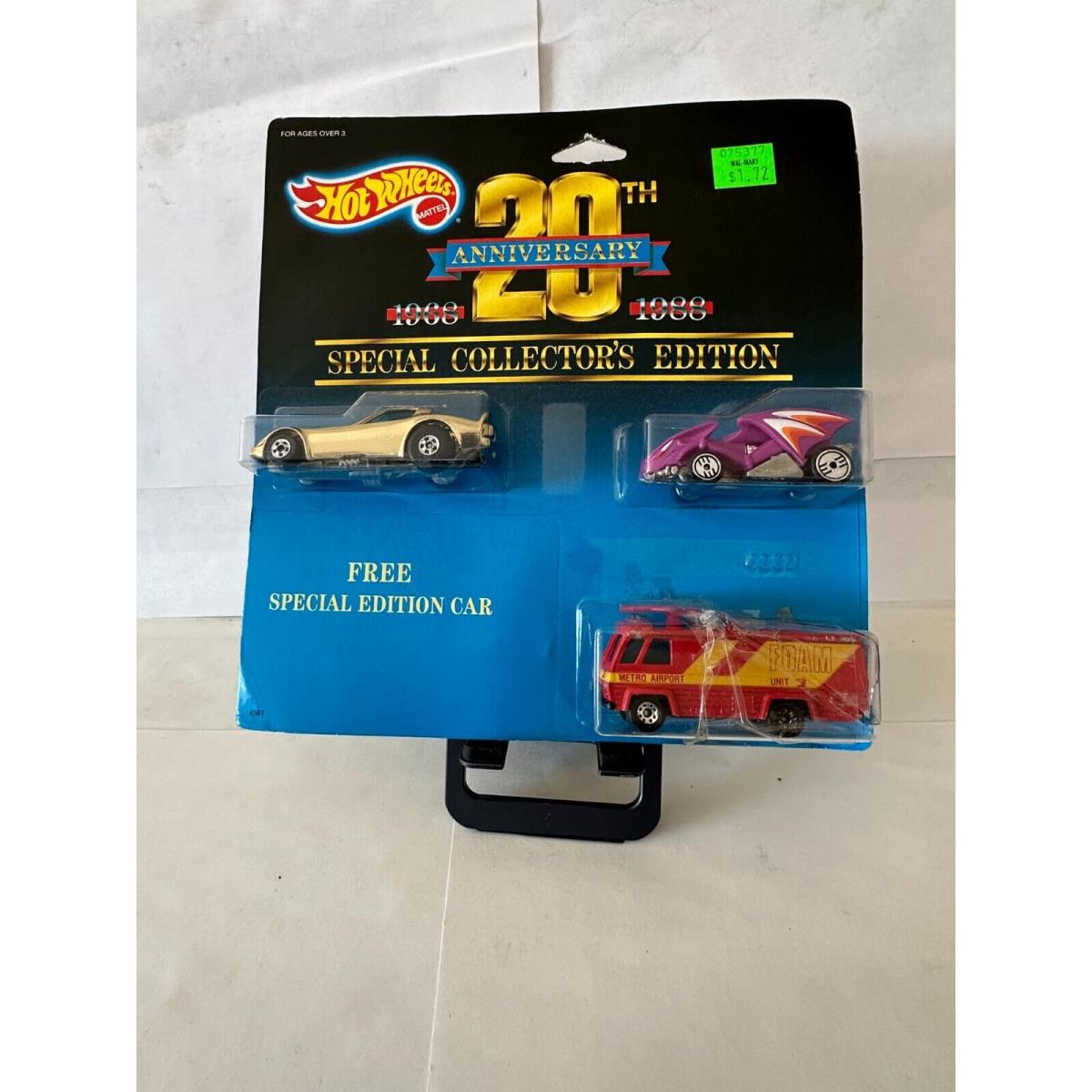 Hot Wheels 20th Anniversary Special Collector`s Edition Free Special Car P54