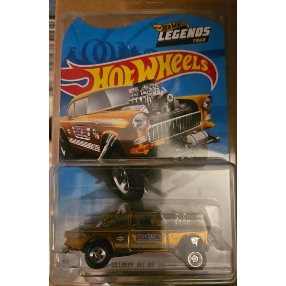 Hot Wheels 2020 Collector Edition Legends Tour `55 Chevy Bel Air Gasser Gold