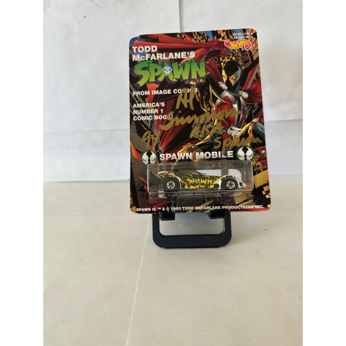 Hot Wheels Todd Mcfarlane`s Spawn Mobile Al Simmons Signed P54