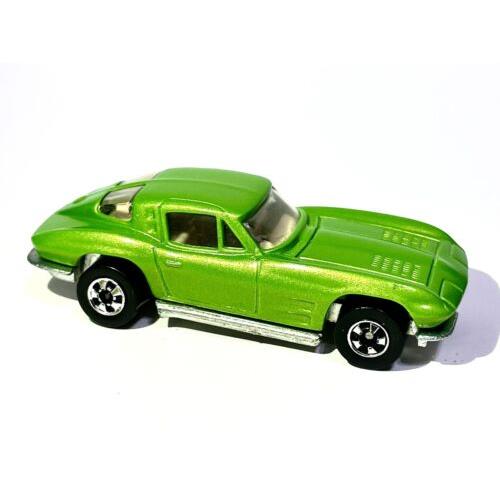 Hot Wheels Corvette Stingray Custom Made Metallic Green Pearl Paint